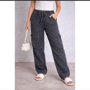 FREE PEOPLE Feelin’ Good Utility Pull-On Pants SIZE M